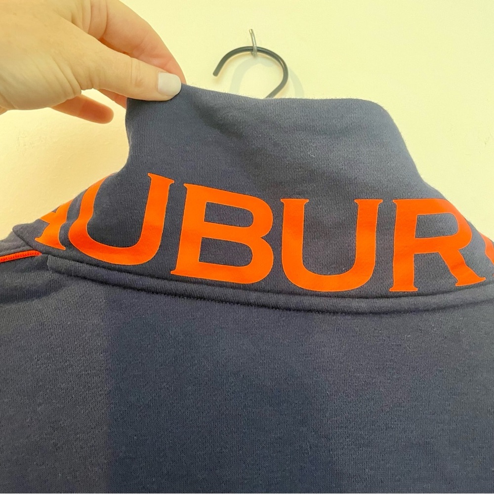 Auburn University Funnel Neck Longline Minimal Sweatshirt Under Armour - Picture 6 of 14